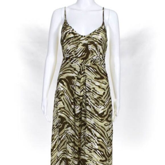 Josephine Silk Printed Maxi Dress Size P - Picture 1 of 8